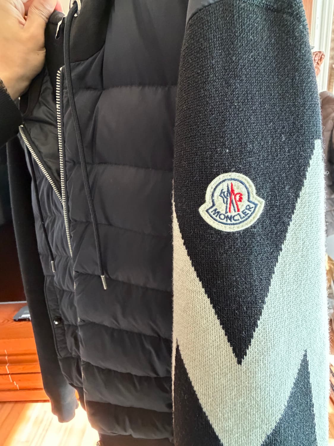 몽클레어니트후드패딩(정품) 3사이즈 상품이미지3