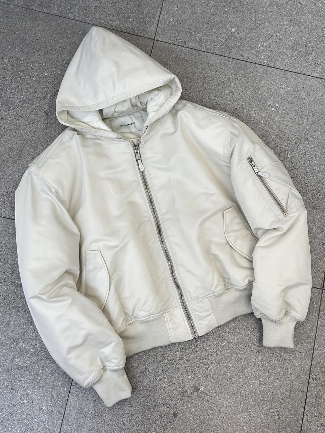 엔타이어 스튜디오 24ss 후드 브로드 봄버 자켓 상품이미지1