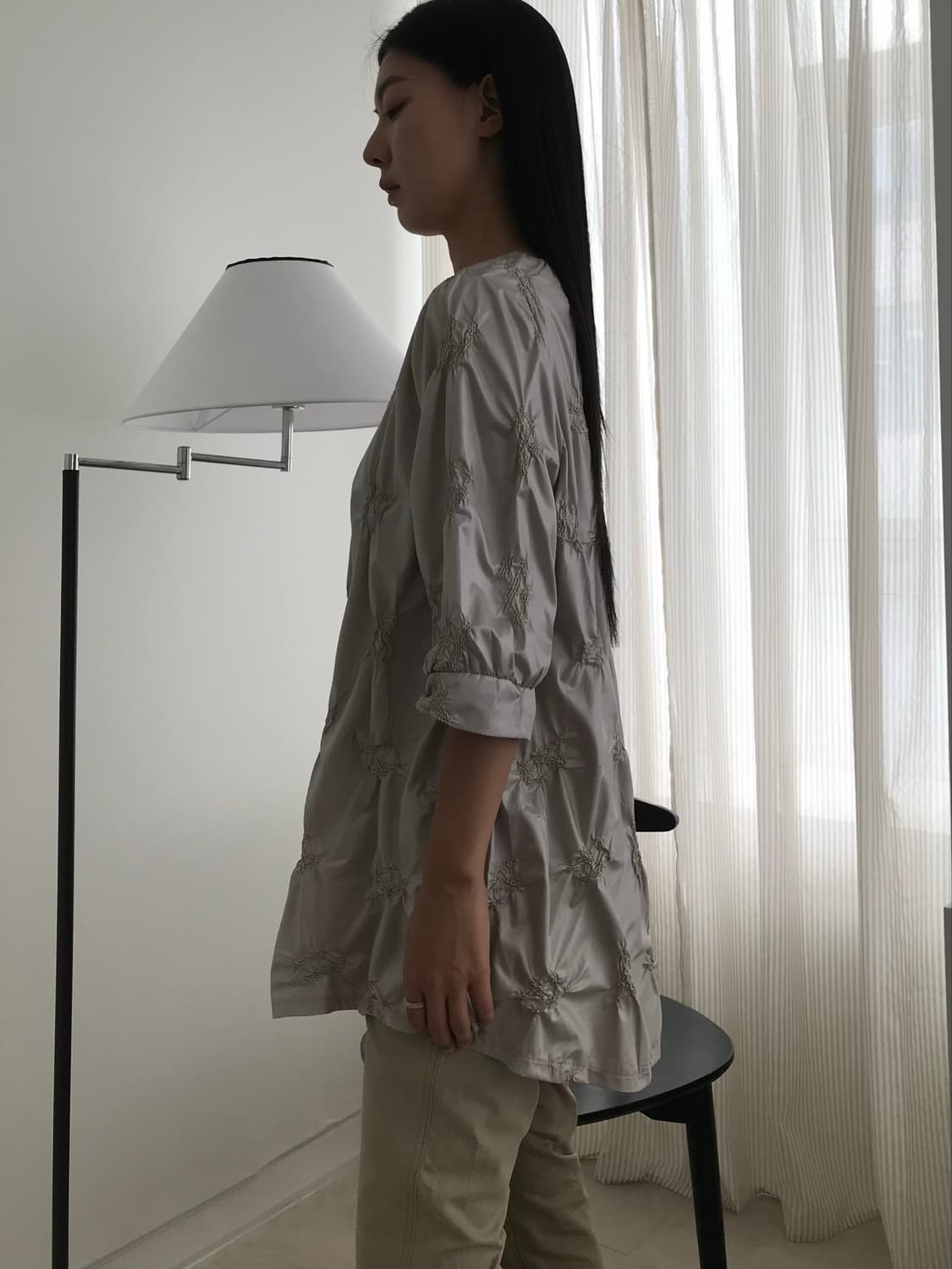 Silky Crumple mini dress 상품이미지4