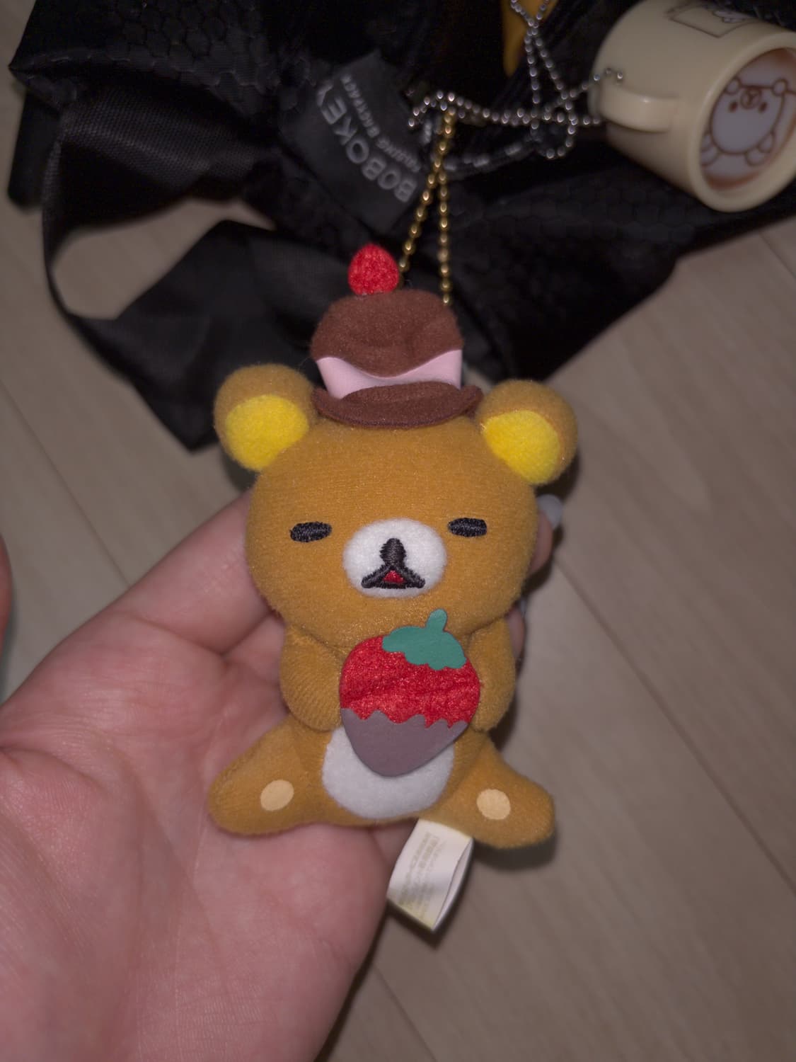 리락쿠마 딸기퐁듀 키링 상품이미지1