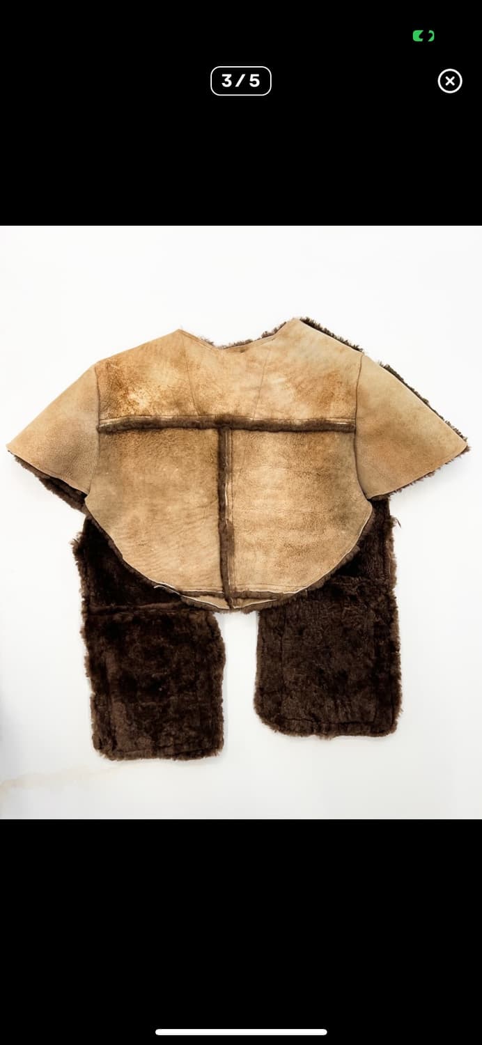 77circa 나나서카 무스탕 반팔 자켓 상품이미지3