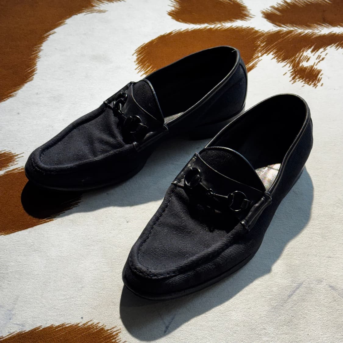 GUCCI 구찌 자카드 홀스빗 로퍼 42 (270) 상품이미지3