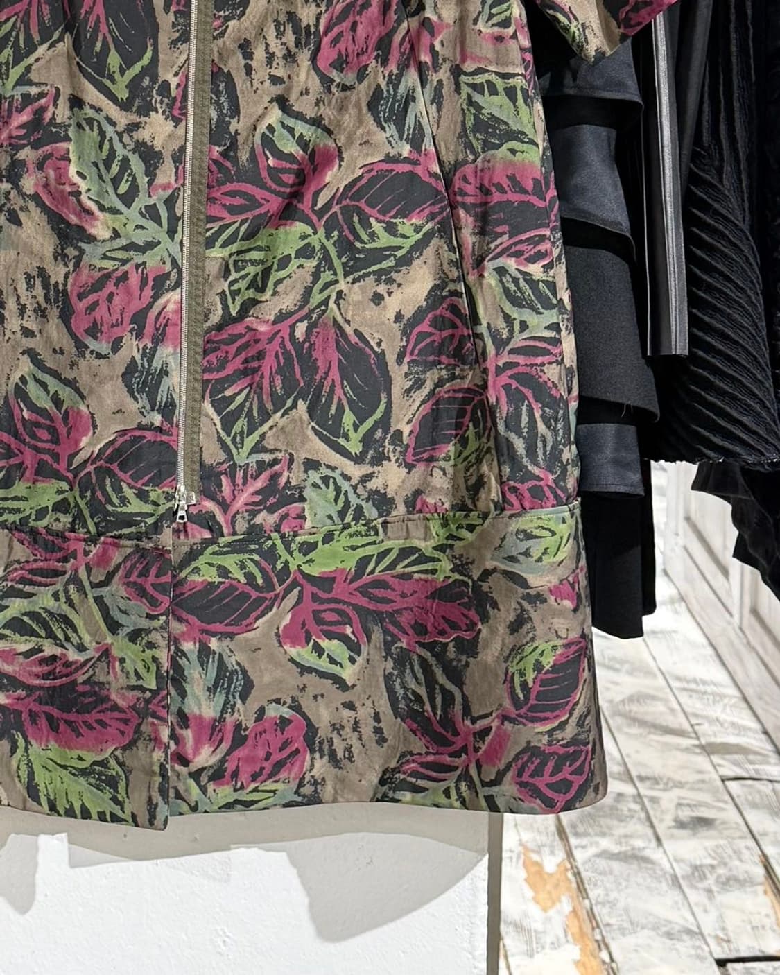 마르니 멀티컬러 리프 벨티드 리프 패턴 코트 상품이미지4