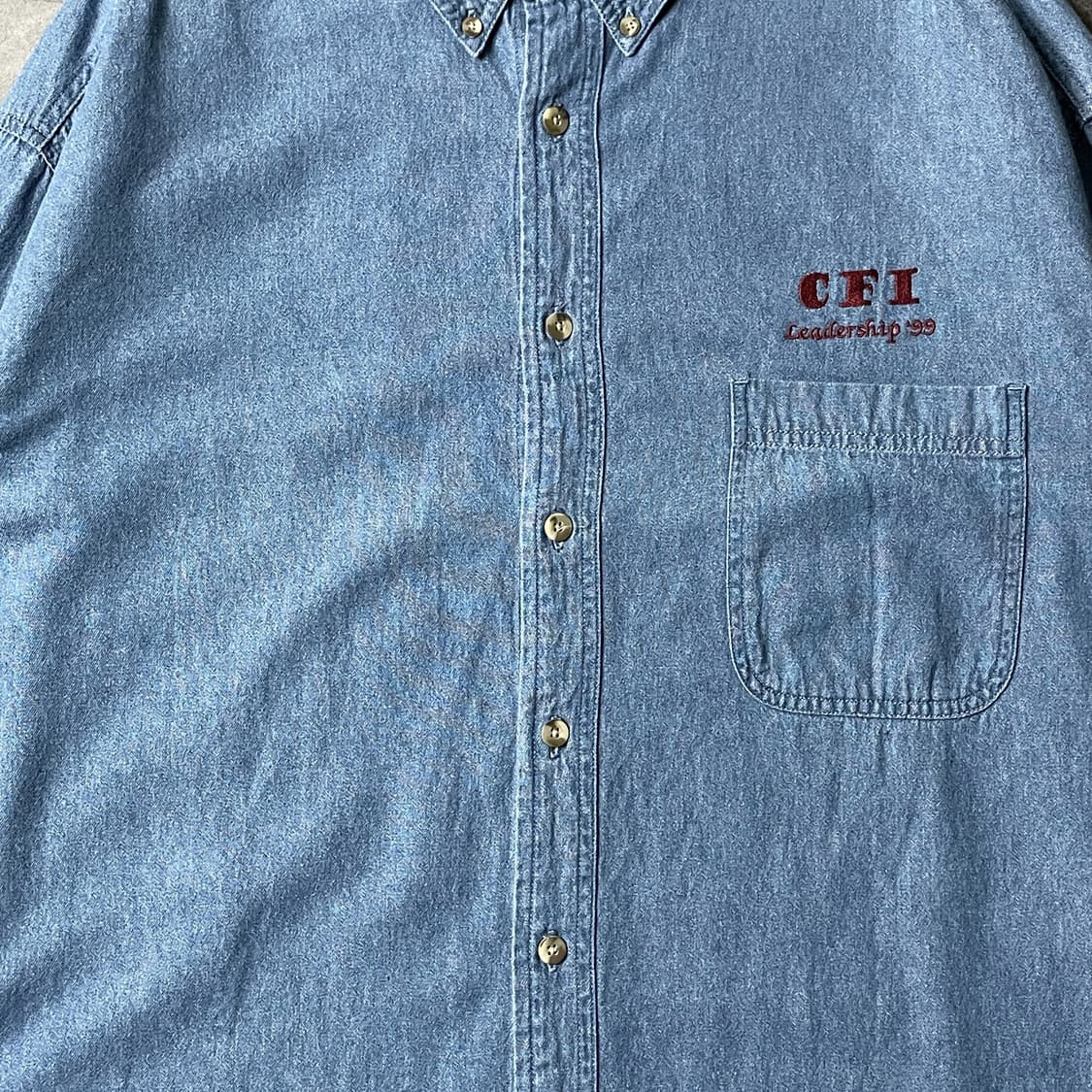 ULTRACLUB 빈티지 다운버튼 코튼 데님 셔츠 A00732 상품이미지3