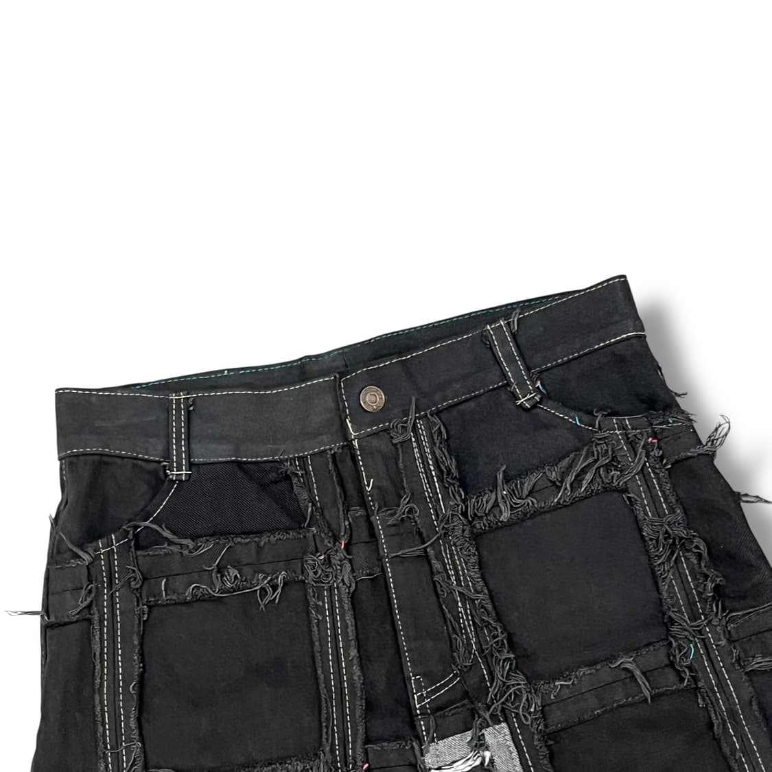 데님 커스텀 흑청 스커트 y11954 상품이미지4