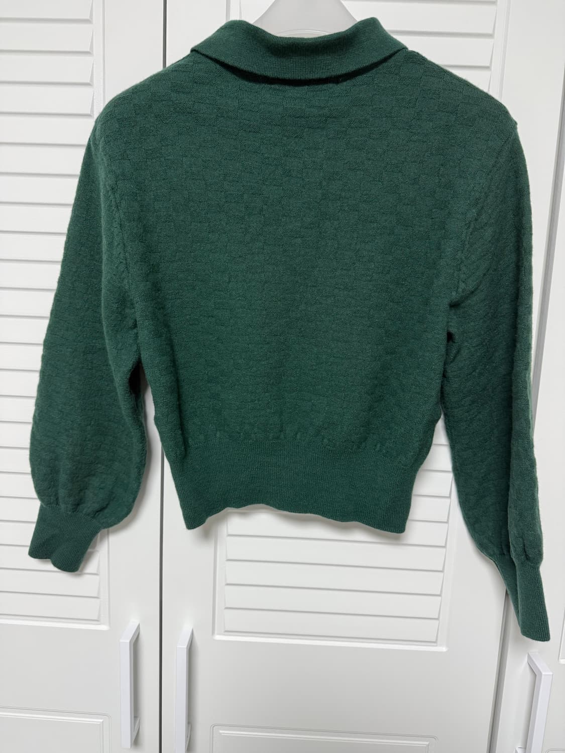 헤리티지플로스 크레스트 체크 카라 니트 상품이미지3