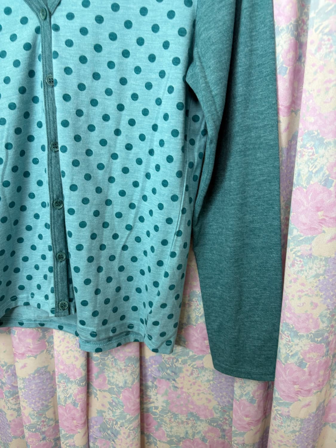 민트 도트 가디건 상품이미지8