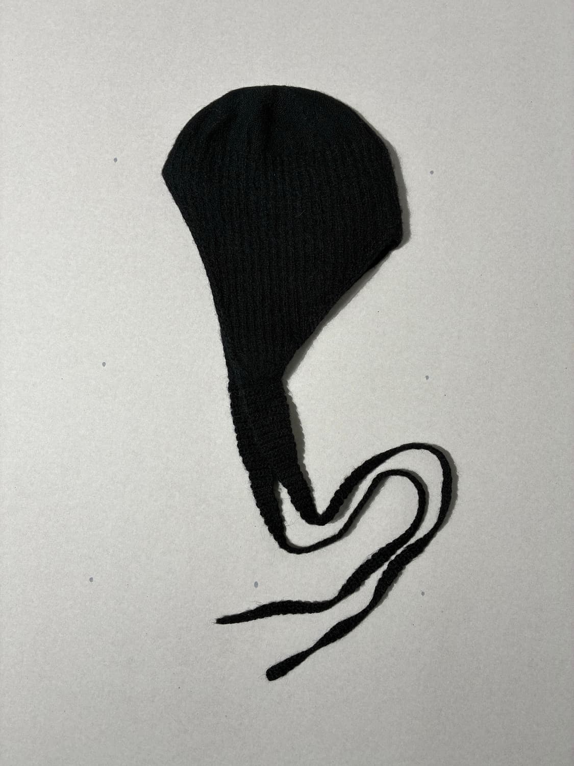 퍼버즈 니트 헤드 드레스 이어플랩 비니 블랙 상품이미지1