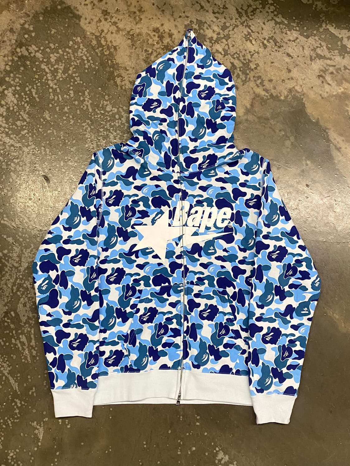 베이프 블루카모 베이프스타 후드집업 우먼M  상품이미지1