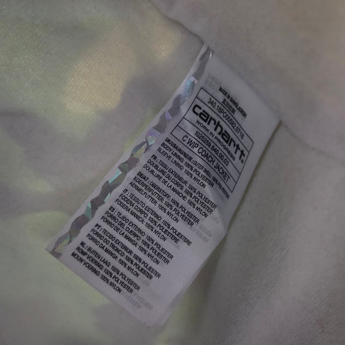 칼하트 C WIP 코치 자켓 상품이미지8