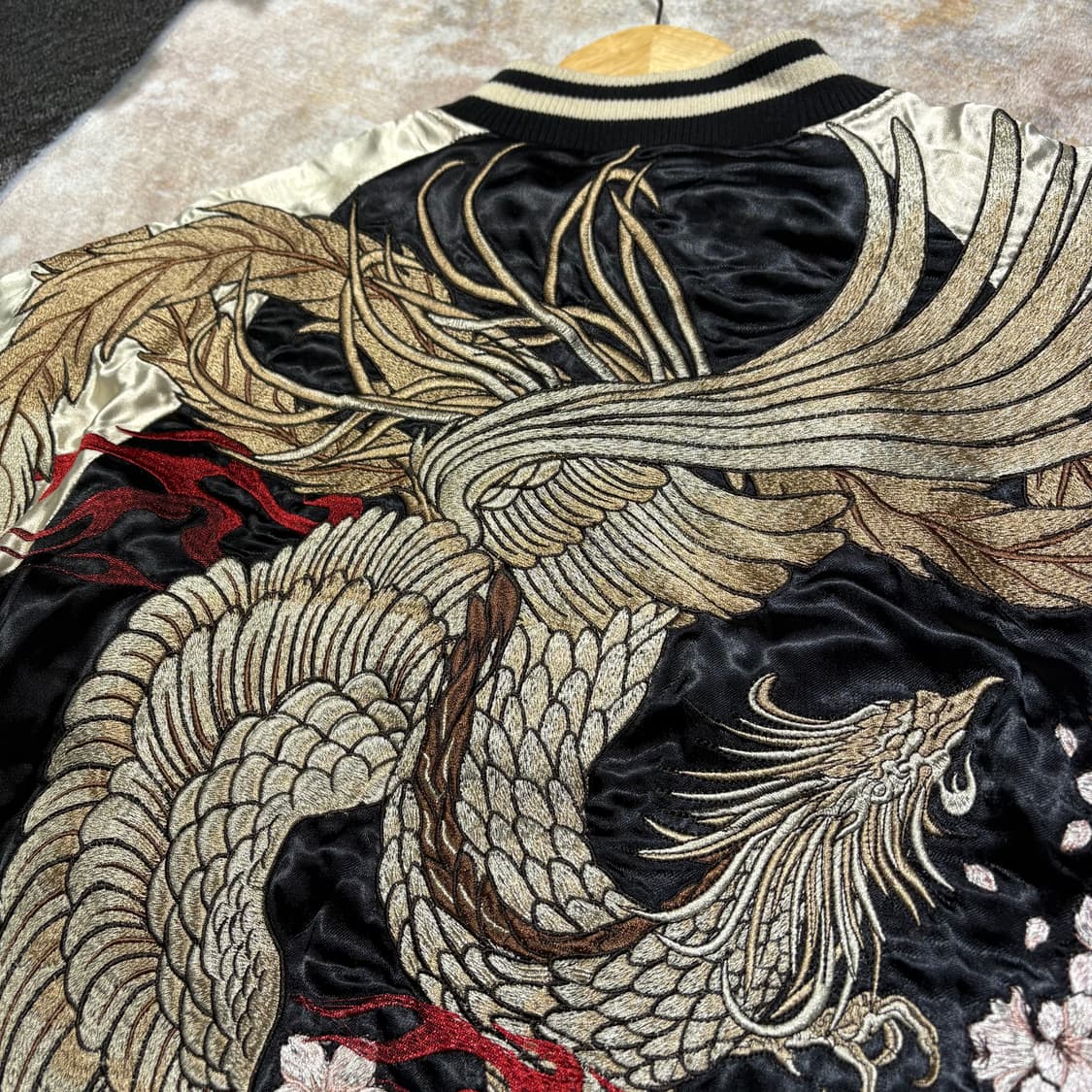 카라쿠리 타마시 봉황 리버서블 스카쟌 자켓 상품이미지6