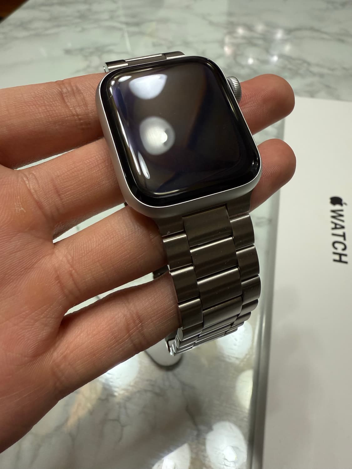 애플워치 SE2 풀박스, 메탈 스트랩 상품이미지5