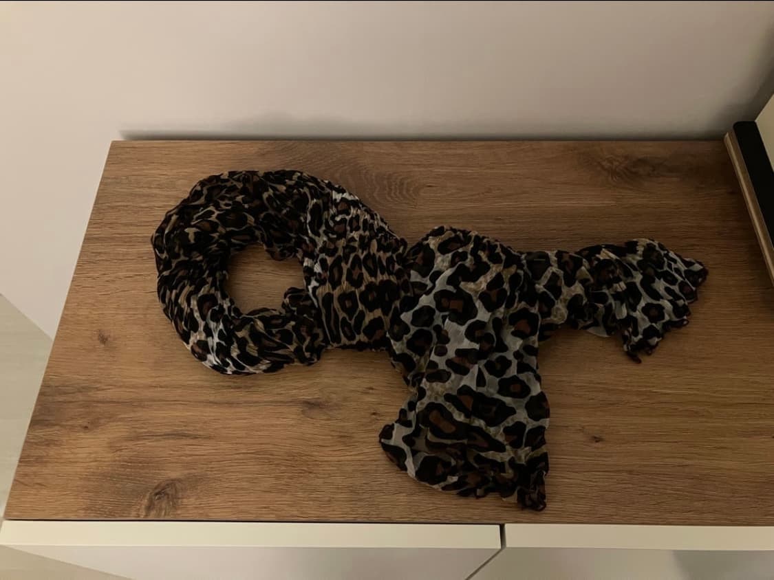 빈티지 레오파드 호피 머플러 상품이미지2