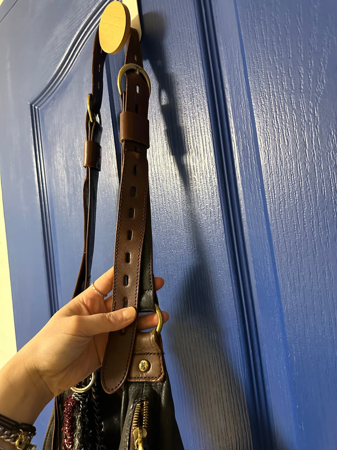 빈티지 레더 웨스턴 호보백 상품이미지4