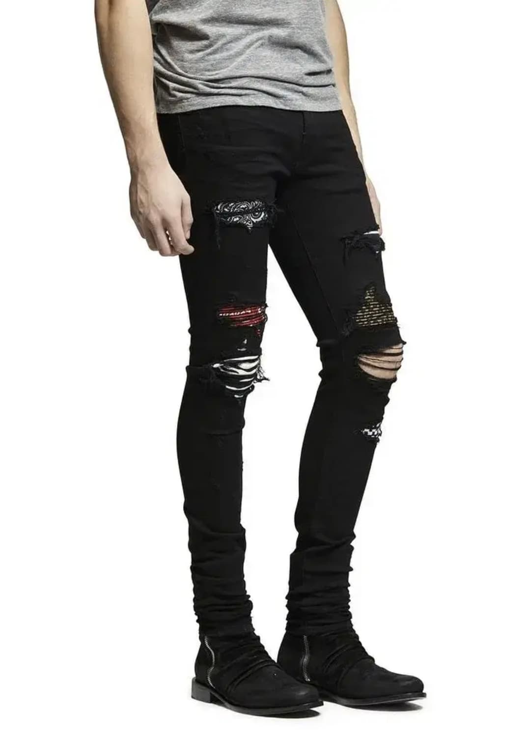 AMIRI 아미리 아트 패치 진 블랙 상품이미지2