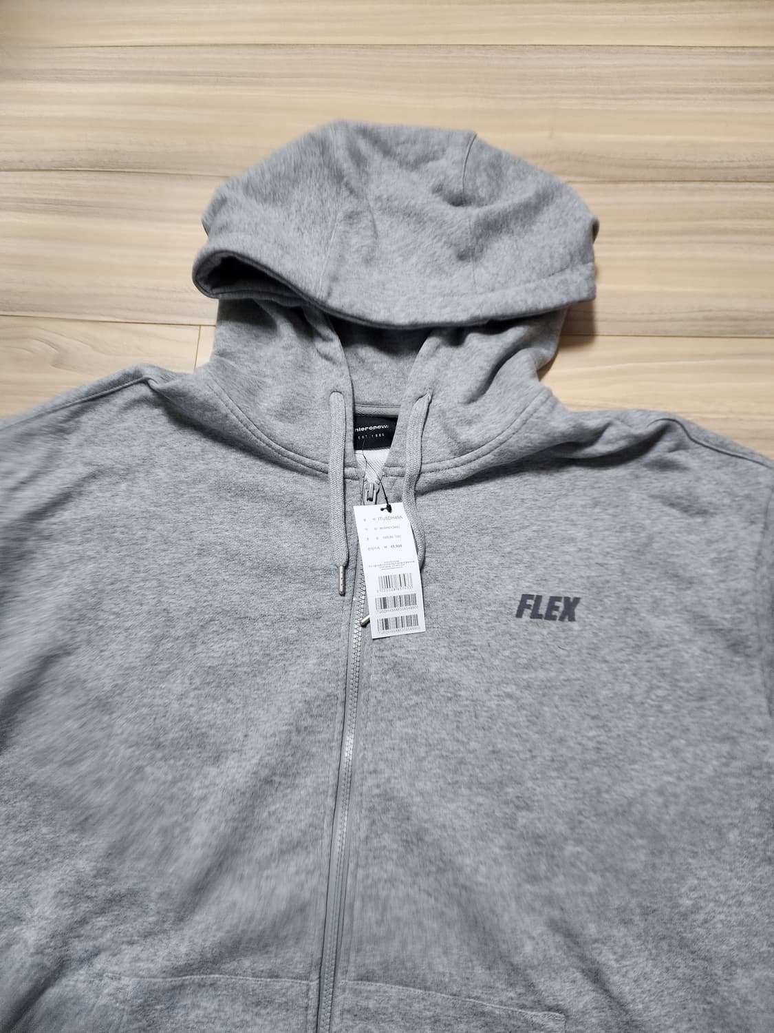 인터크루후드집업자켓그레이 상품이미지4
