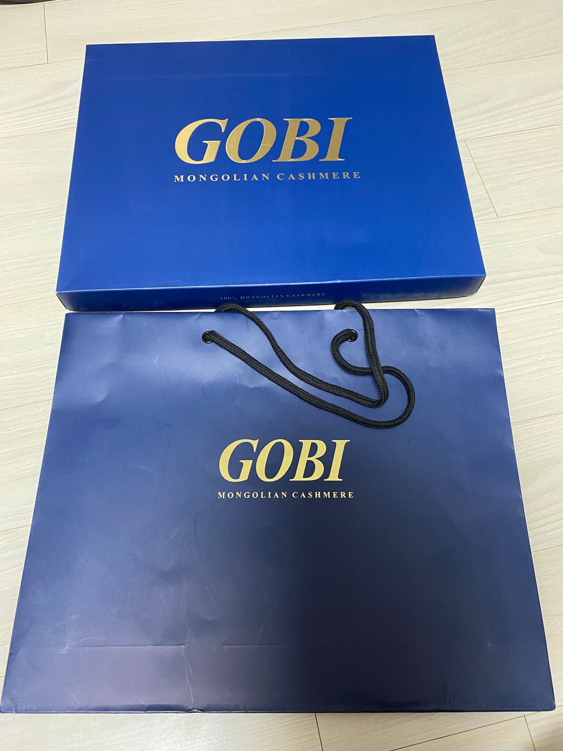 새상품)GOBI 지블링 오가닉 캐시미어 롱머플러-베이지 상품이미지5