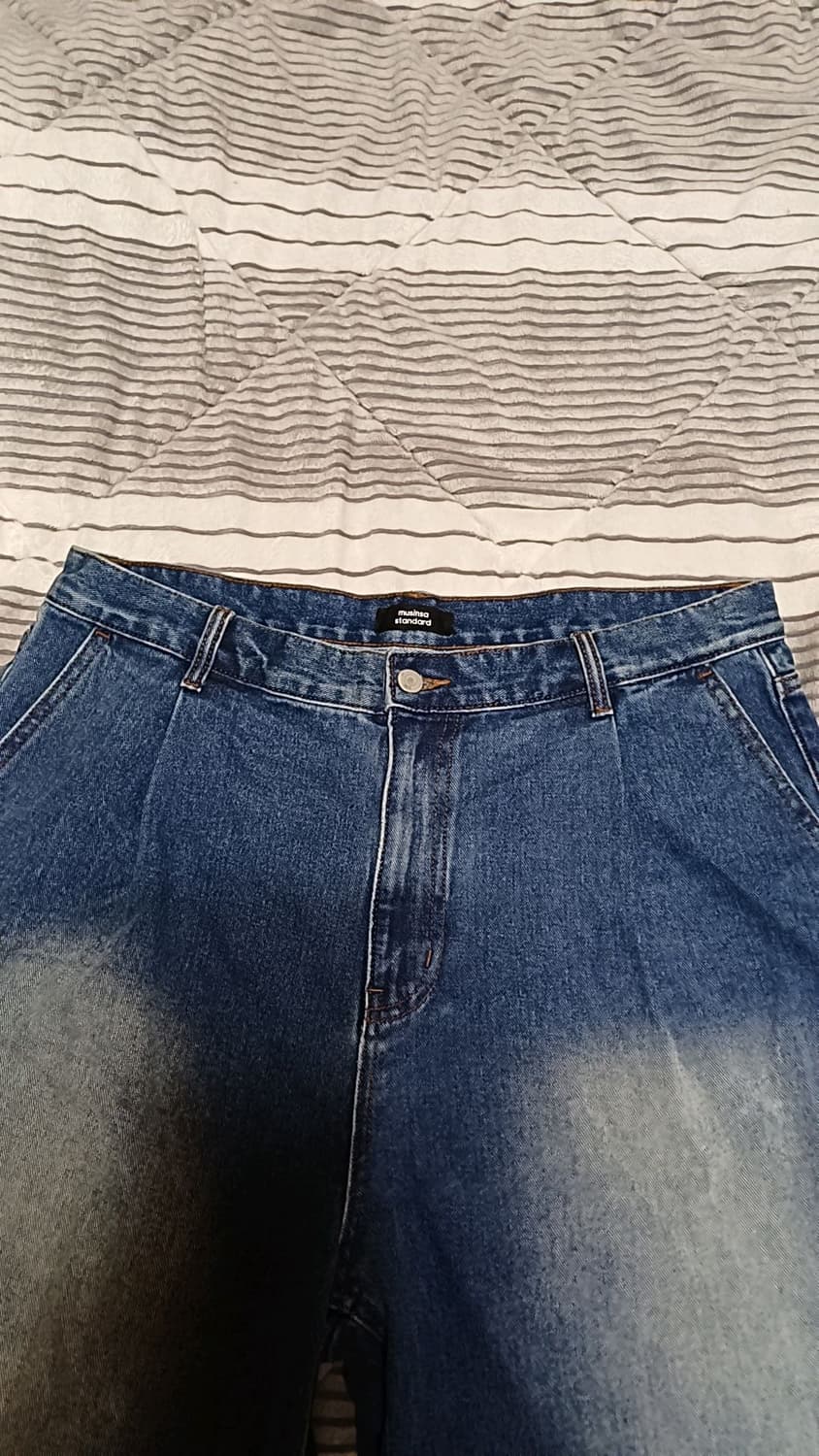 무신사 버뮤다 데님반바지 36인치 기장64 상품이미지4