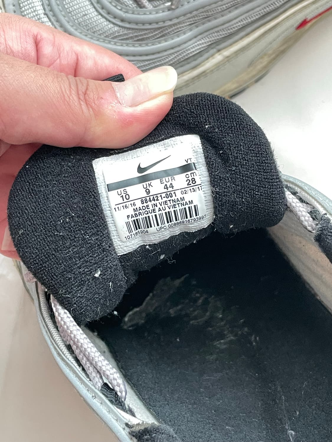 나이키 에어맥스 97 OG 실버 2017 상품이미지3