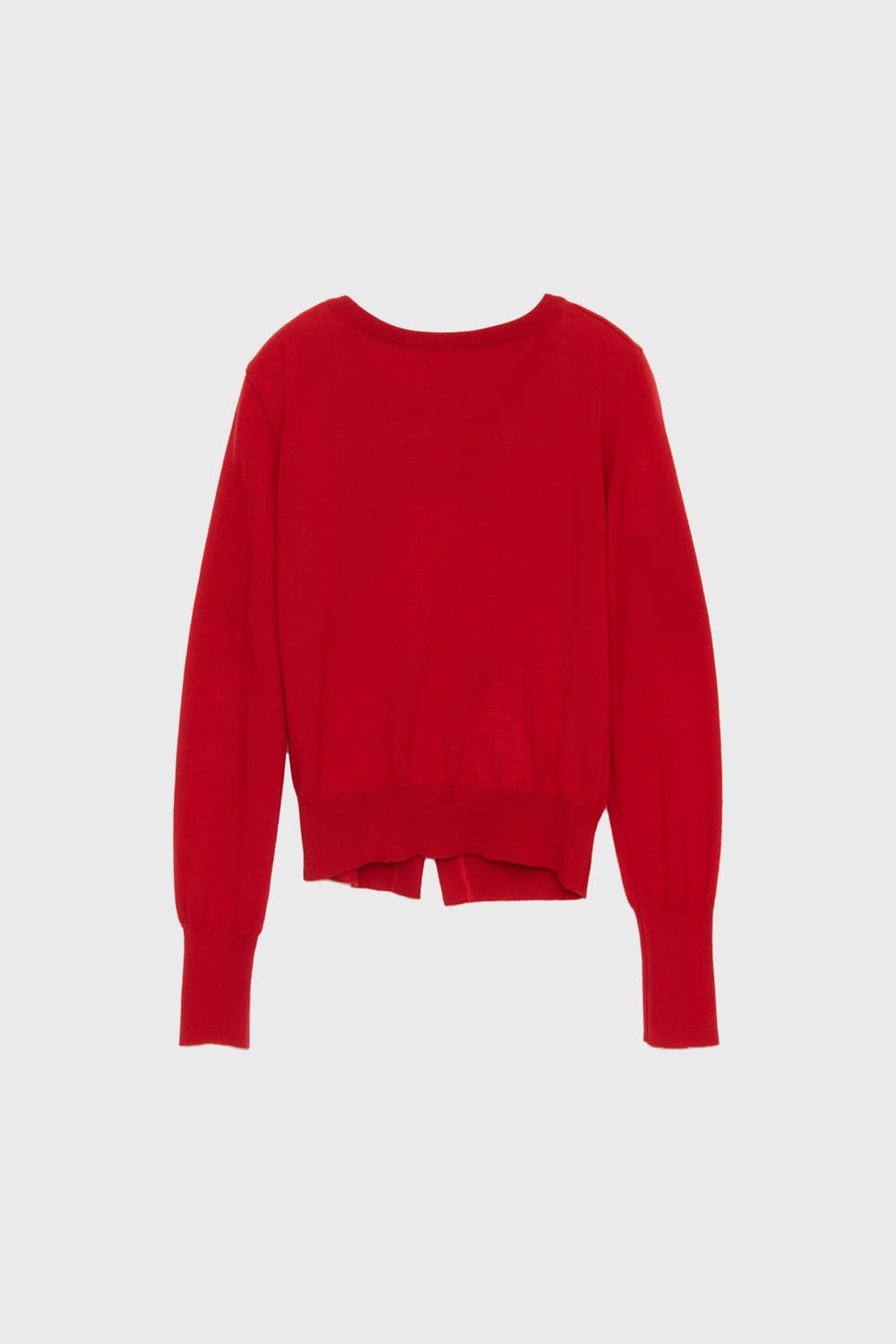 버뮬라 오블리크 니트 가디건 레드 상품이미지6