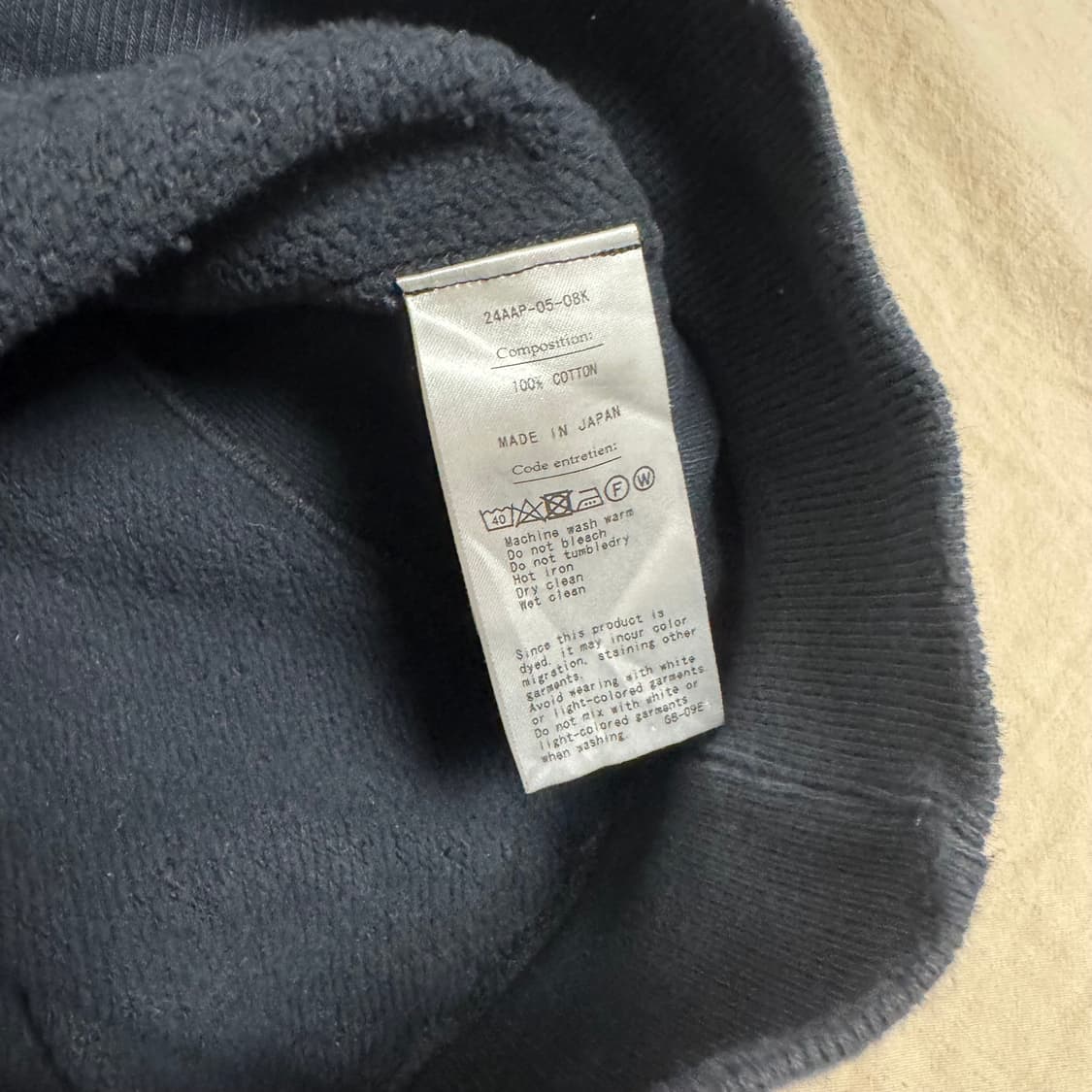 [4] 24aw 아프레쎄 빈티지 하프 집업 블랙 상품이미지3