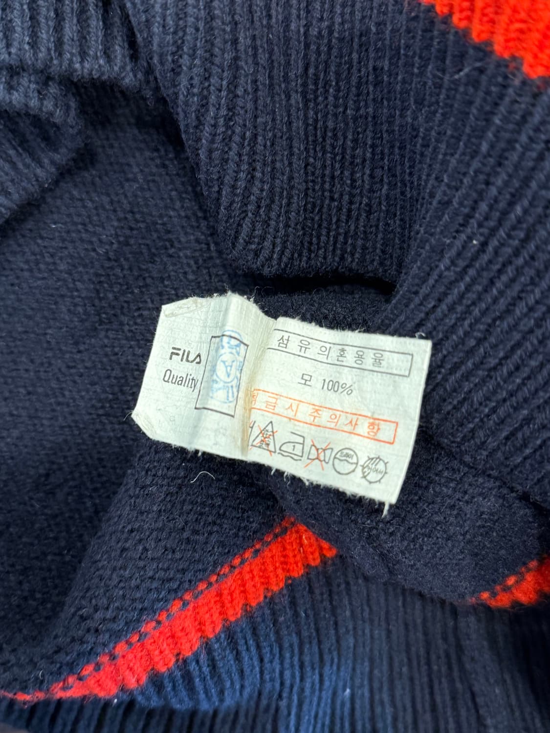 90s Fila 휠라 스포츠 울 니트 상품이미지9