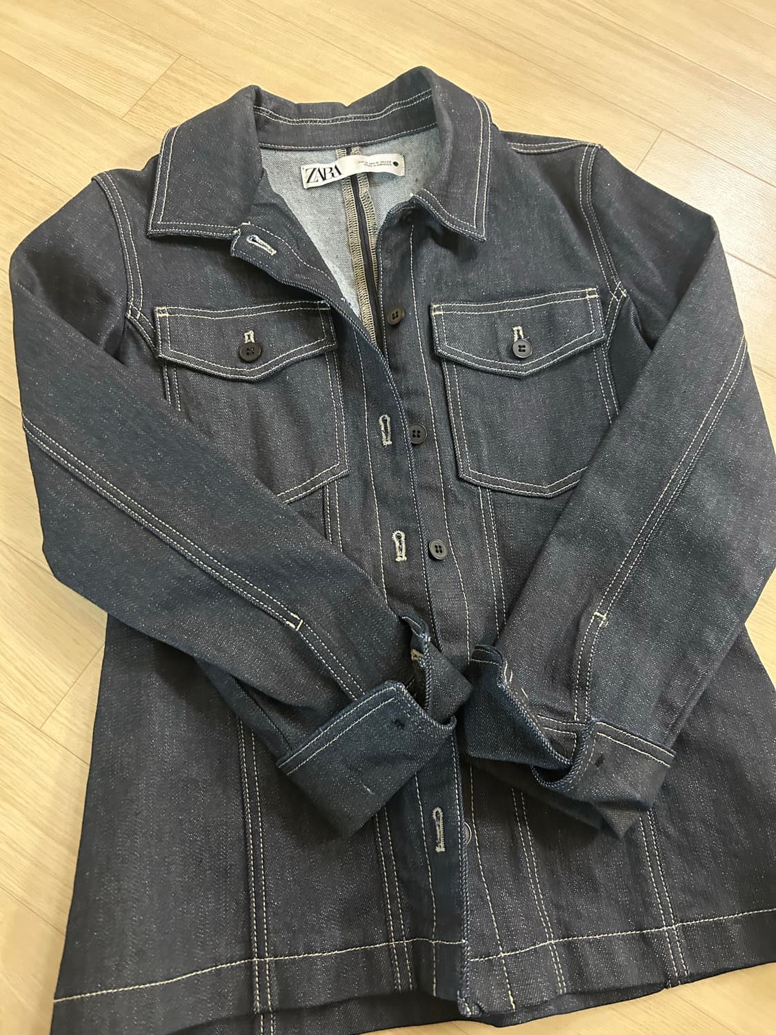 자라 빈티지 청자켓  상품이미지1