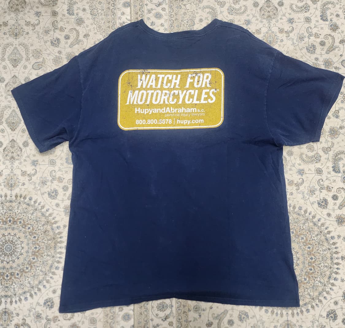 HUPY AND ABRAHAM 오토바이 프린팅티 XL 상품이미지2