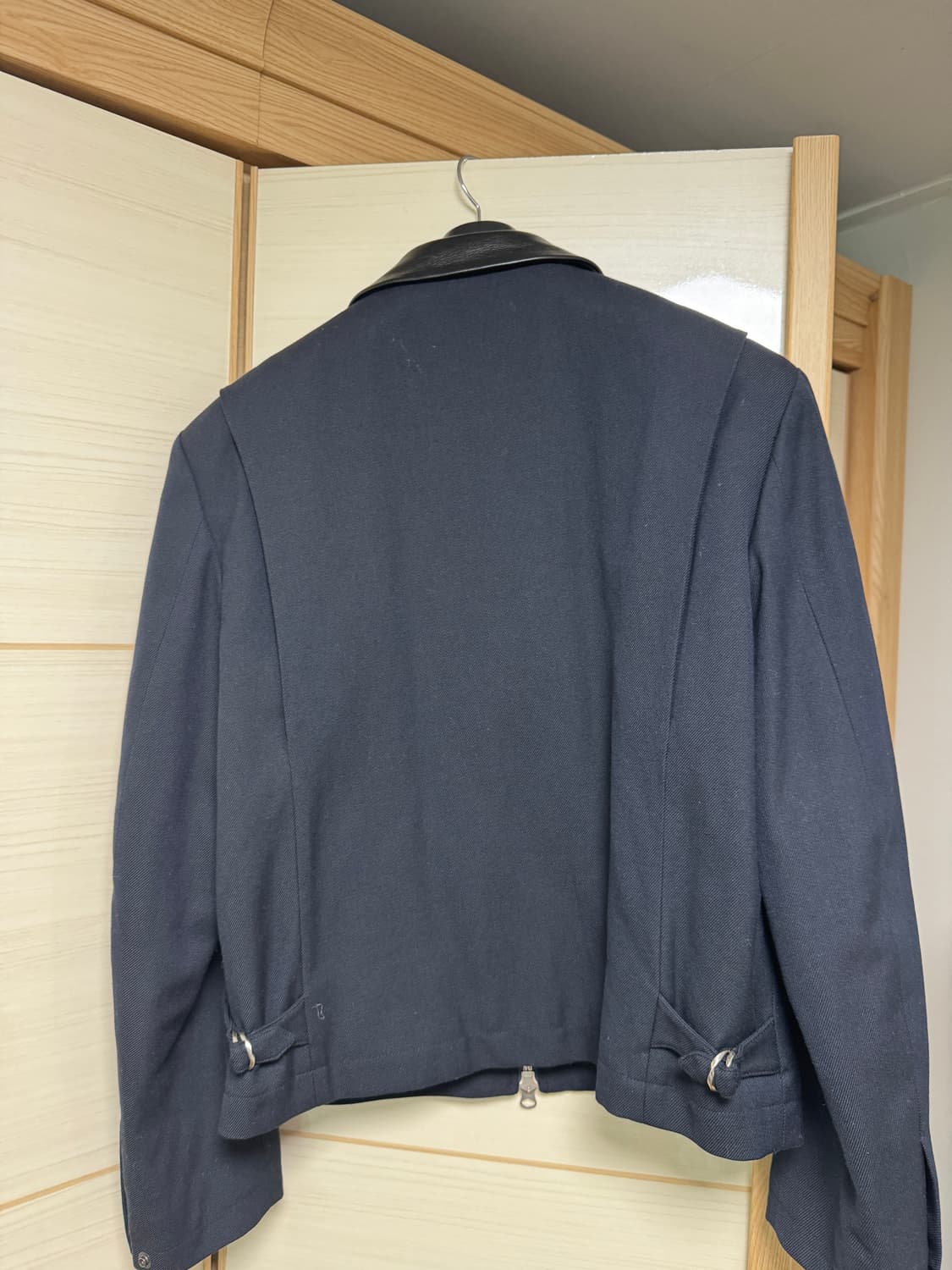 토니웩 LEATHER WOOL COTTON BLOUSON NAVY 상품이미지3