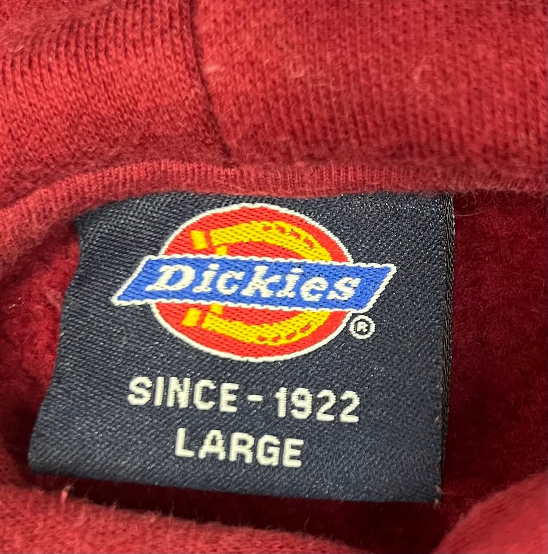 디키즈 버건디 기모 후드티 상품이미지4