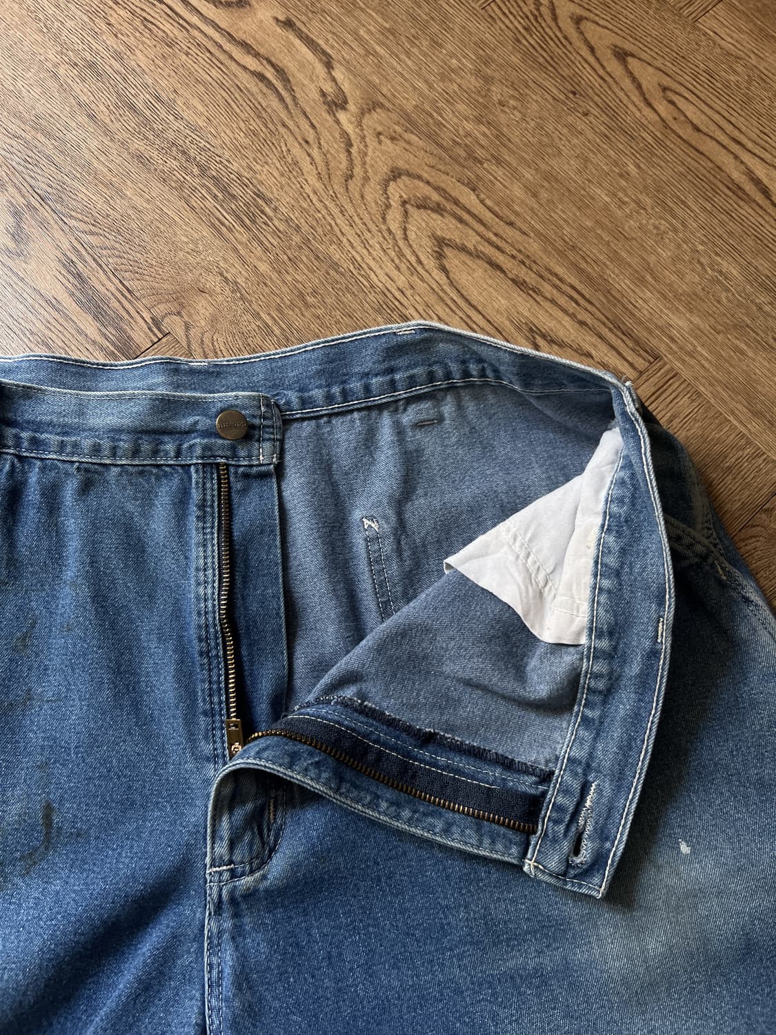 [38]칼하트 USA 빈티지 워싱 싱글니 카펜터 워크 데님 팬츠 상품이미지3