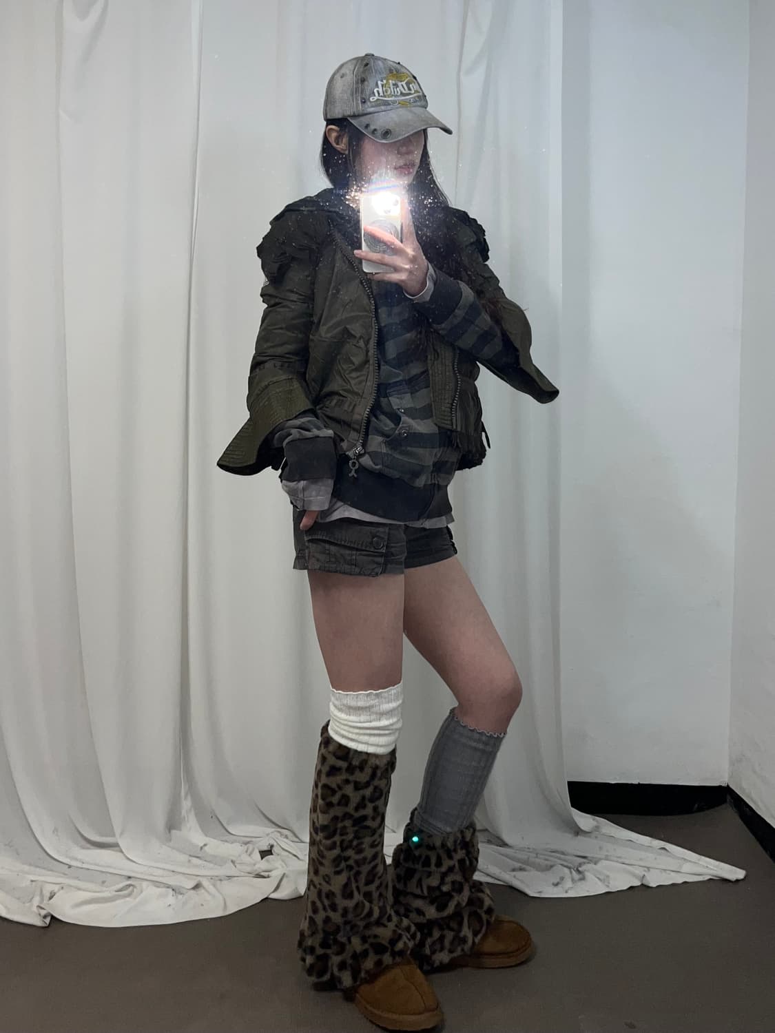 Khaki Y2K set up (set 할인가) 상품이미지2