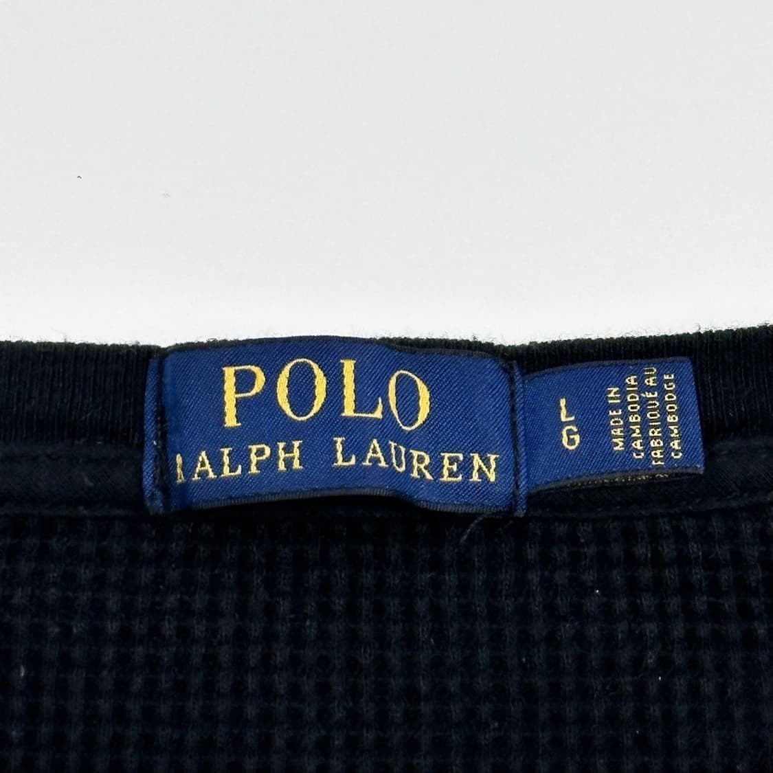 폴로 랄프로렌 포니 와플 블랙 긴팔티셔츠 (실측 M 여성추천) 상품이미지4