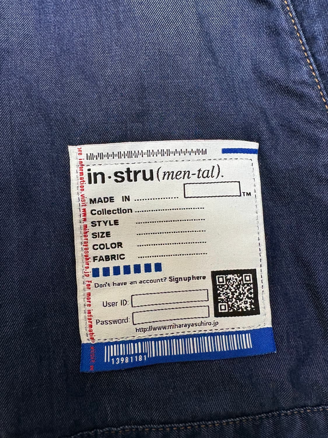 미하라 야스히로 텐셀 데님 자켓 48(탭 포함) 상품이미지4