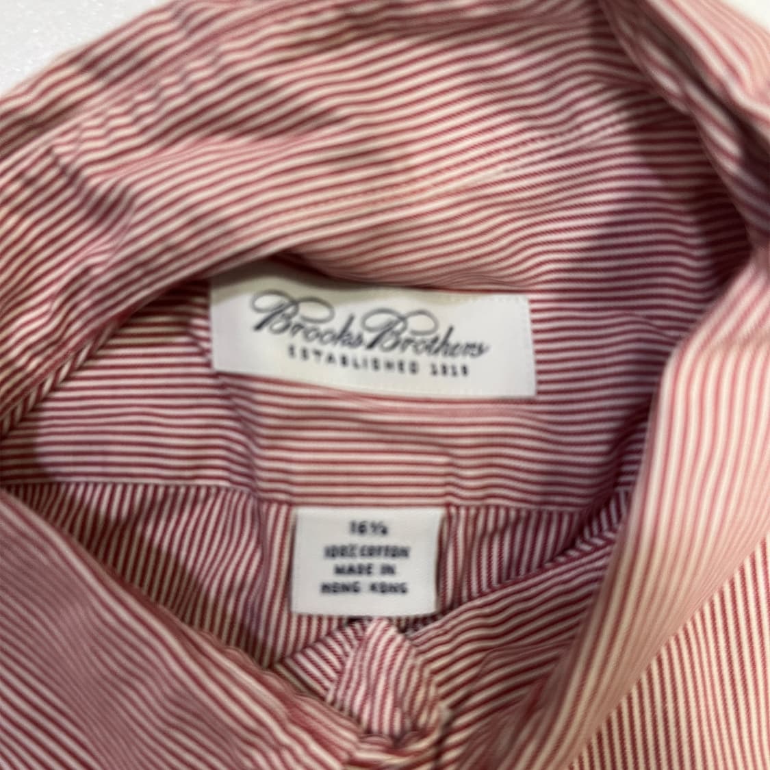 Brooks Brothers 스트라이프 반팔 셔츠 16½ (2XL) 상품이미지4