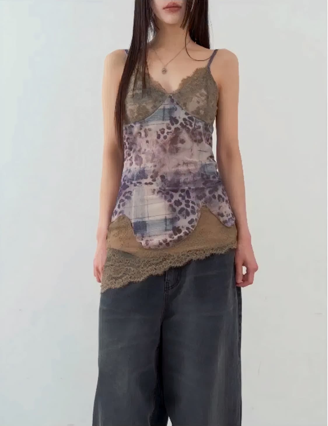 Lowear leopard lace pad ops 상품이미지2