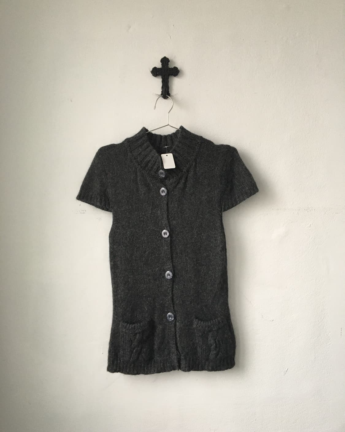 High neck knit cardigan 상품이미지2