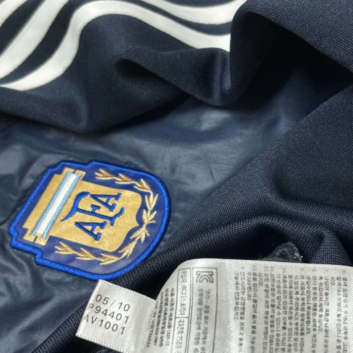 아디다스 아르헨티나 져지 스포티 트렉탑 네이비 상품이미지3