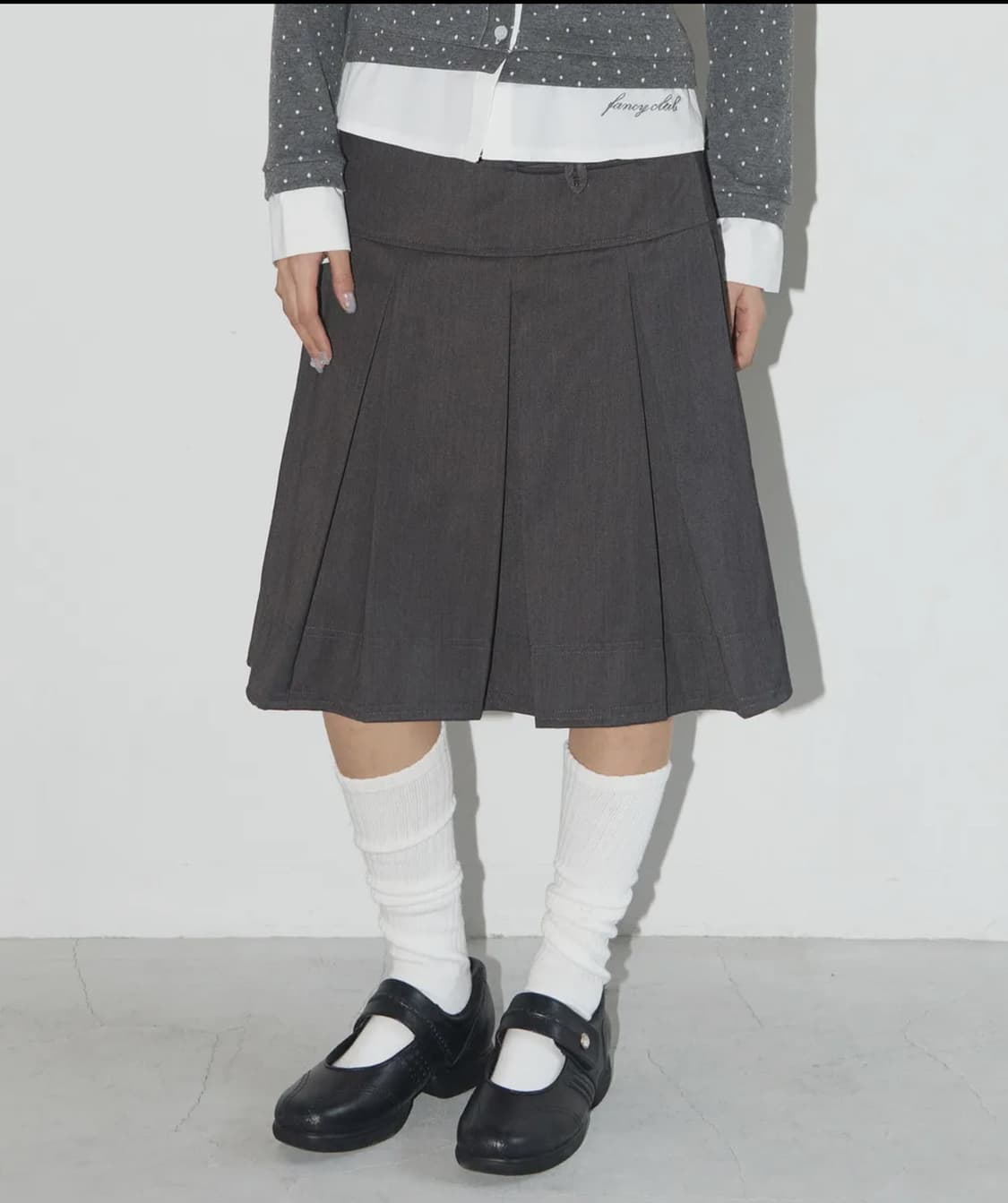 팬시클럽 플리츠 스커트 치마 상품이미지1