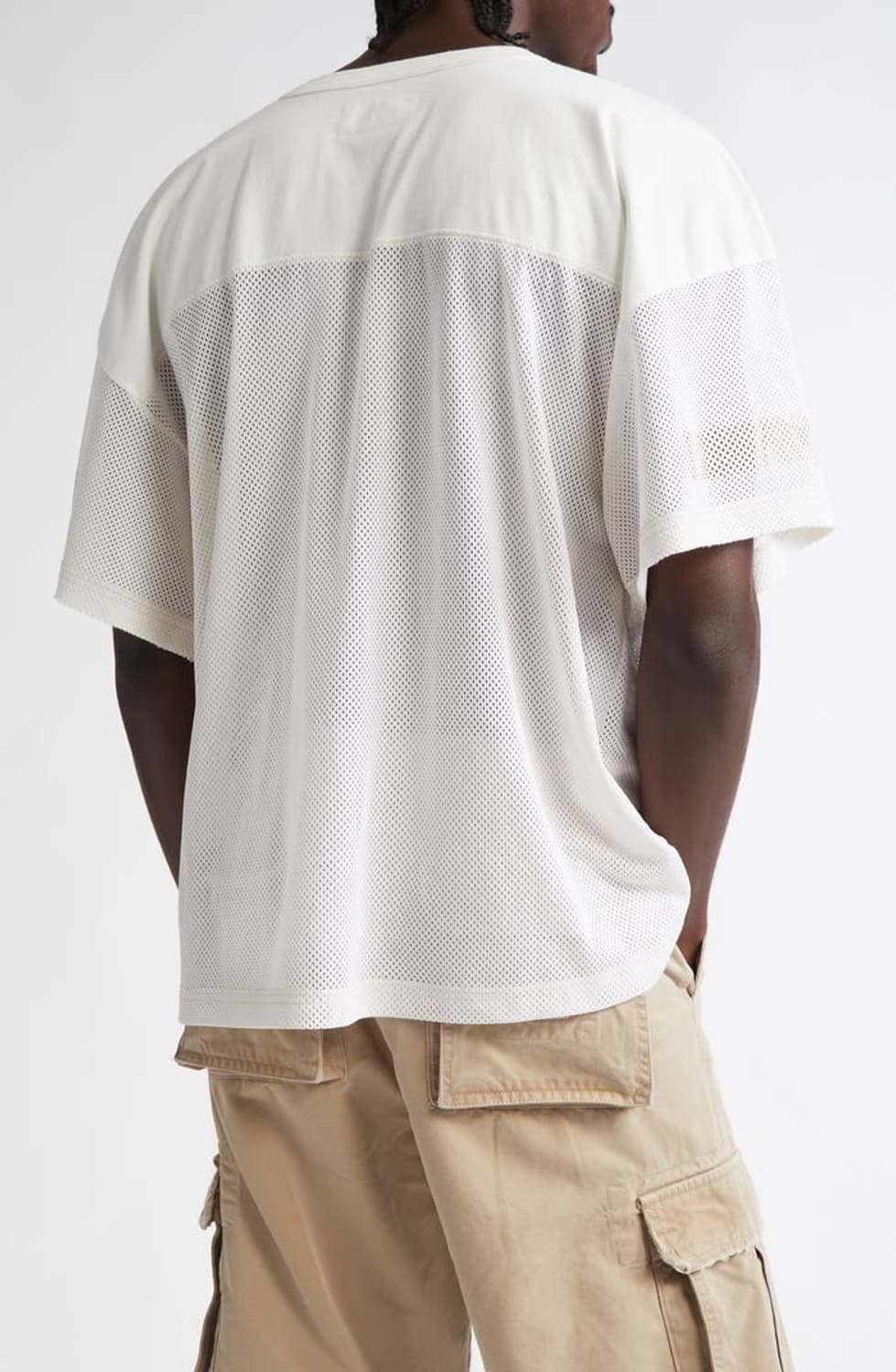 [M]이알엘 ERL 캘리포니아 76 매쉬 풋볼 티/화이트 상품이미지3