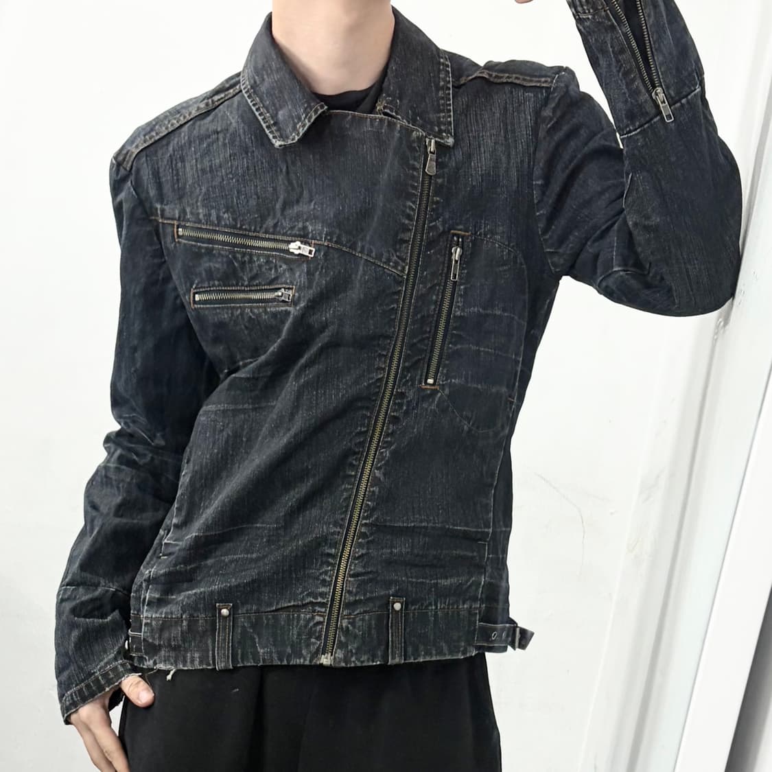 캘빈클라인 데님 바이커 자켓 상품이미지1