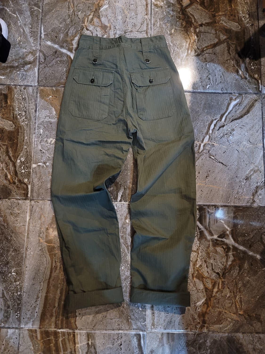 웨어하우스 덕디거 밀리터리 헤링본 카고팬츠  상품이미지3