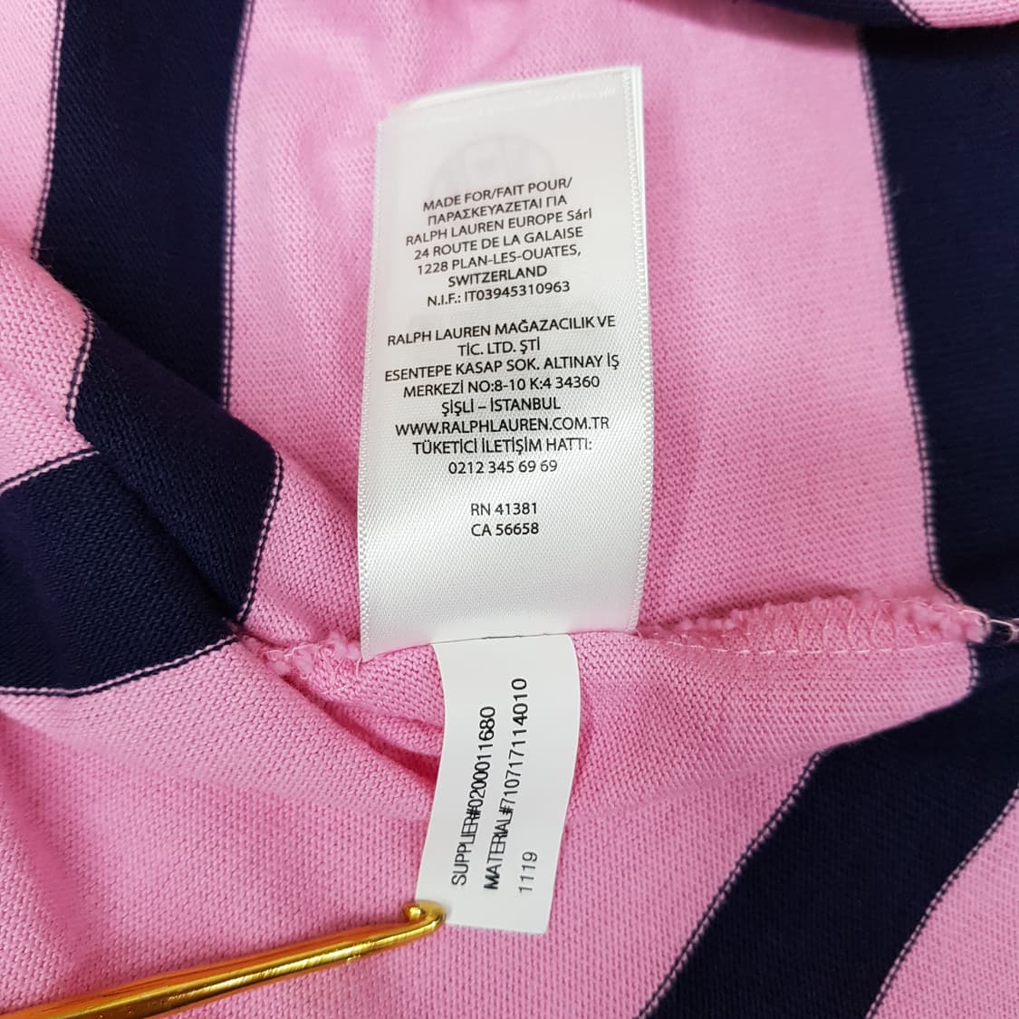 폴로 랄프로렌 아이코닉 럭비 반팔 셔츠 L사이즈 상품이미지10