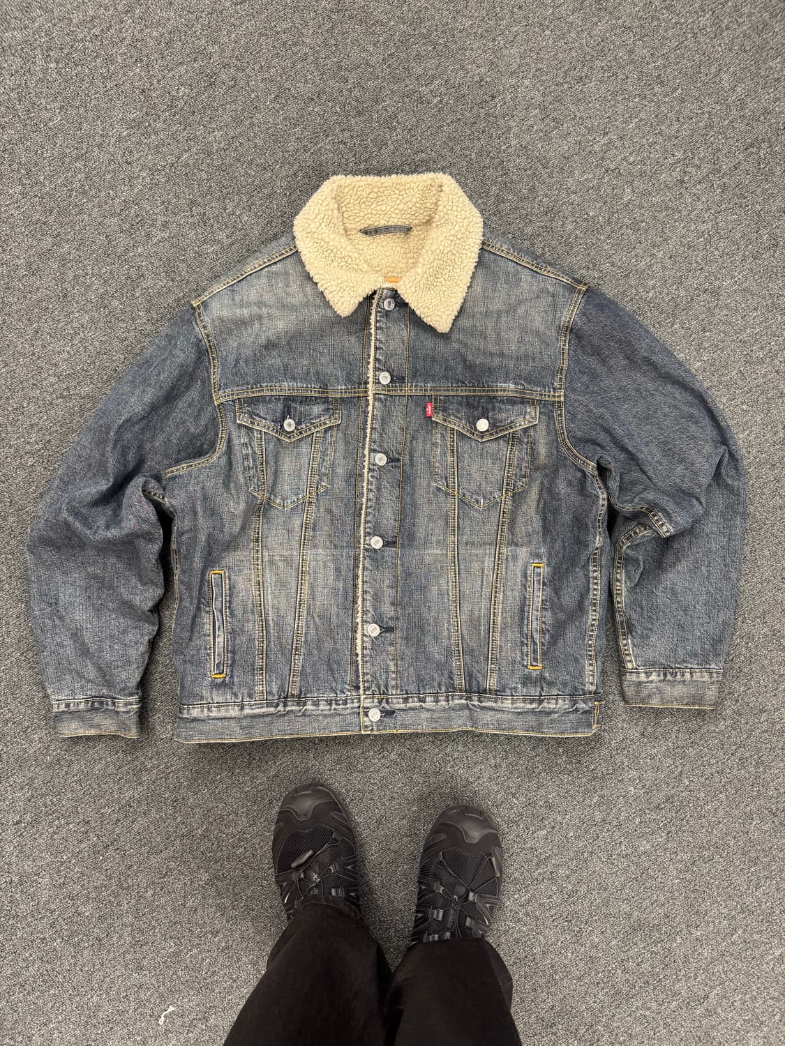 리바이스 빈티지 70520 셰르파 트러커 데님자켓 상품이미지1