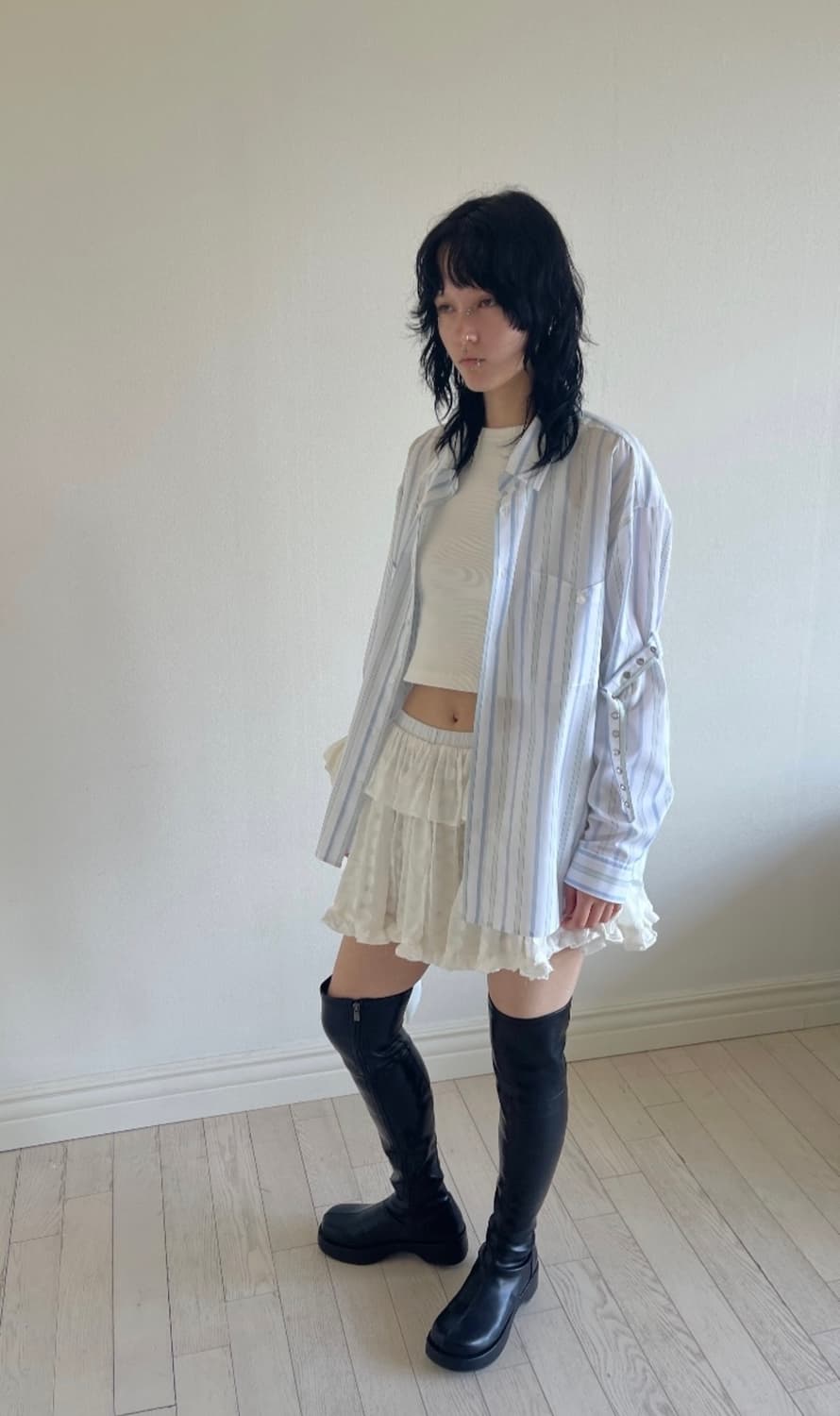 데어드 raw edge coin dote tutu skirt 상품이미지6