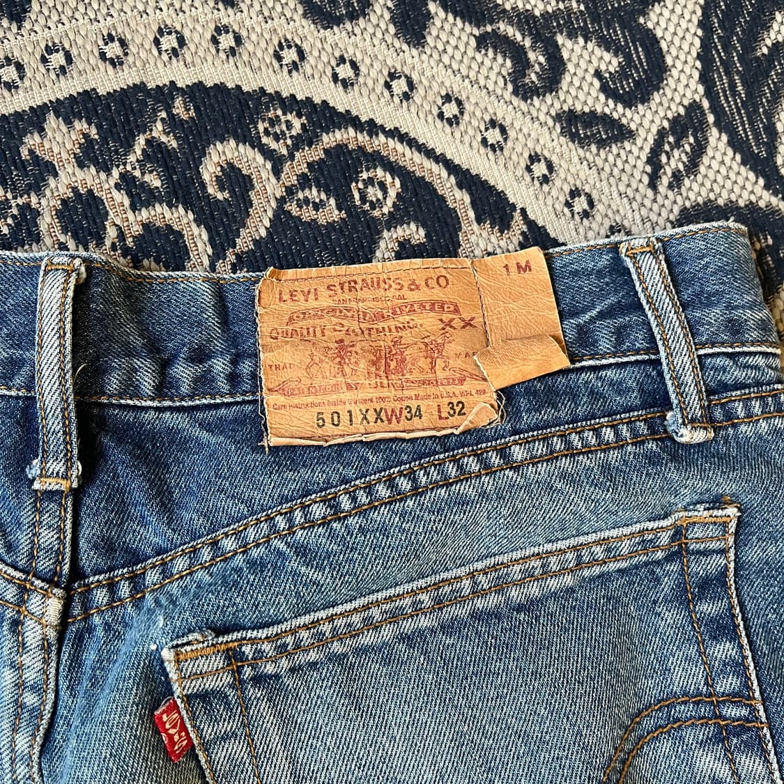 34 리바이스 501XX 데님 팬츠/W2183 상품이미지4