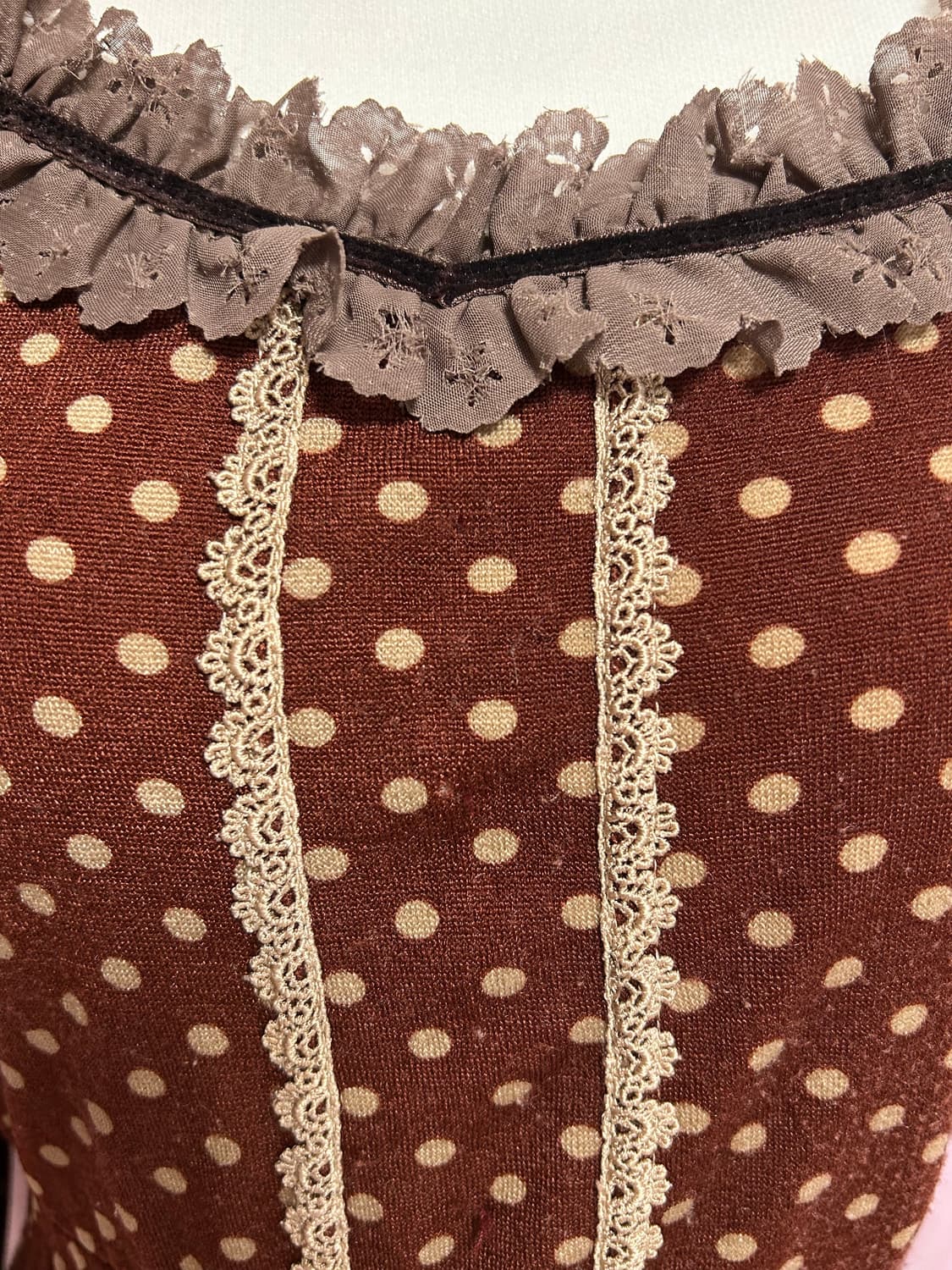 빈티지 히메갸루 엑시즈팜 땡땡이 원피스 상품이미지4