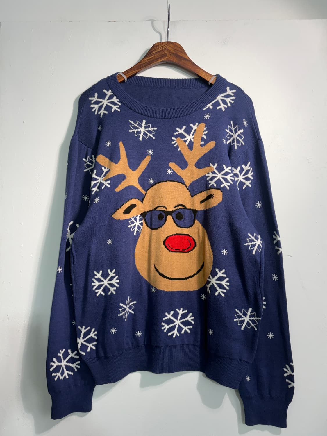 U.S.A. 크리스마스 루돌프 어글리니트 XL 상품이미지1