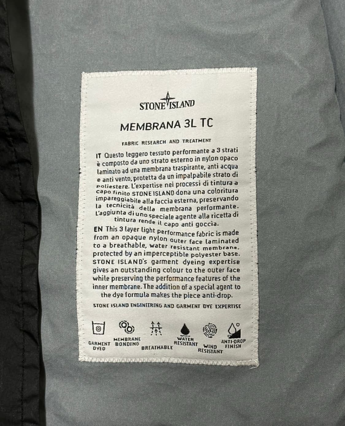 스톤아일랜드 멤브라나 자켓 24ss XL(105-110) 국내판 상품이미지2