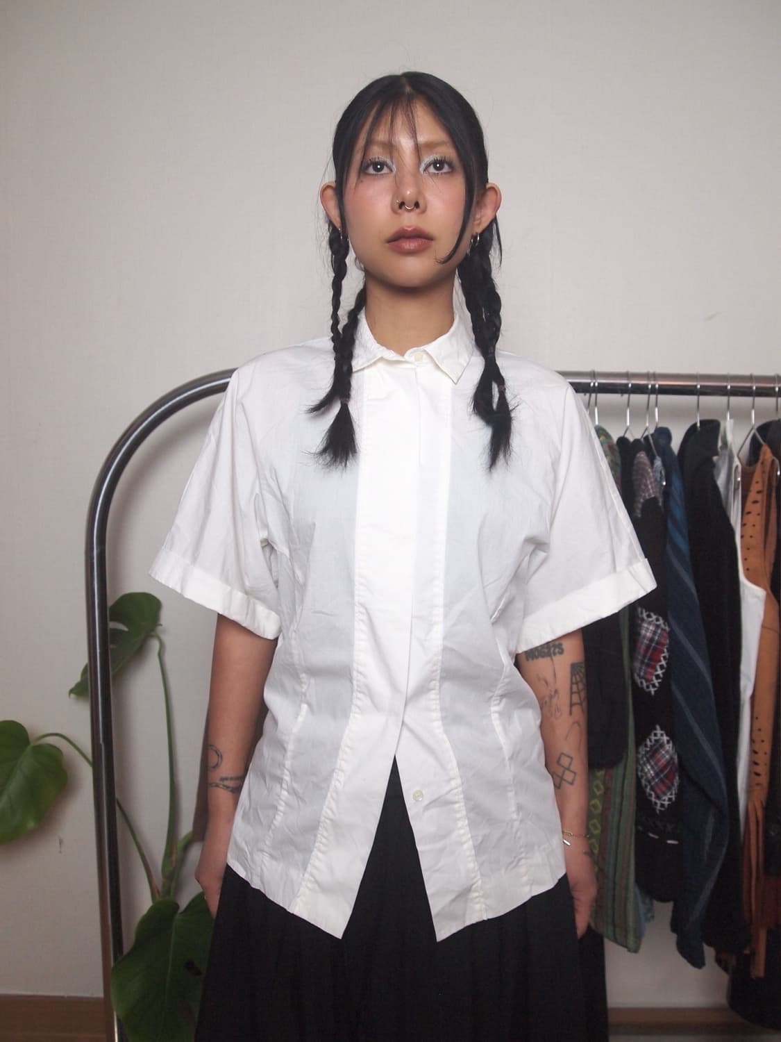 캘빈 클라인 하프 히든 셔츠 상품이미지3